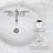 Ceramic Oval Drop-In Bathroom Sink with Overflow