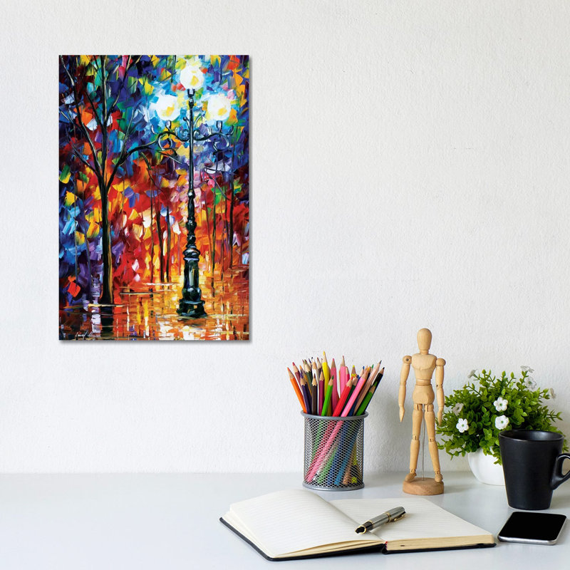 Light In The Alley by Leonid Afremov - Painting on Canvas, Wrapped Canvas, 66.04 cm H x 45.72 cm W x 3.175 cm D