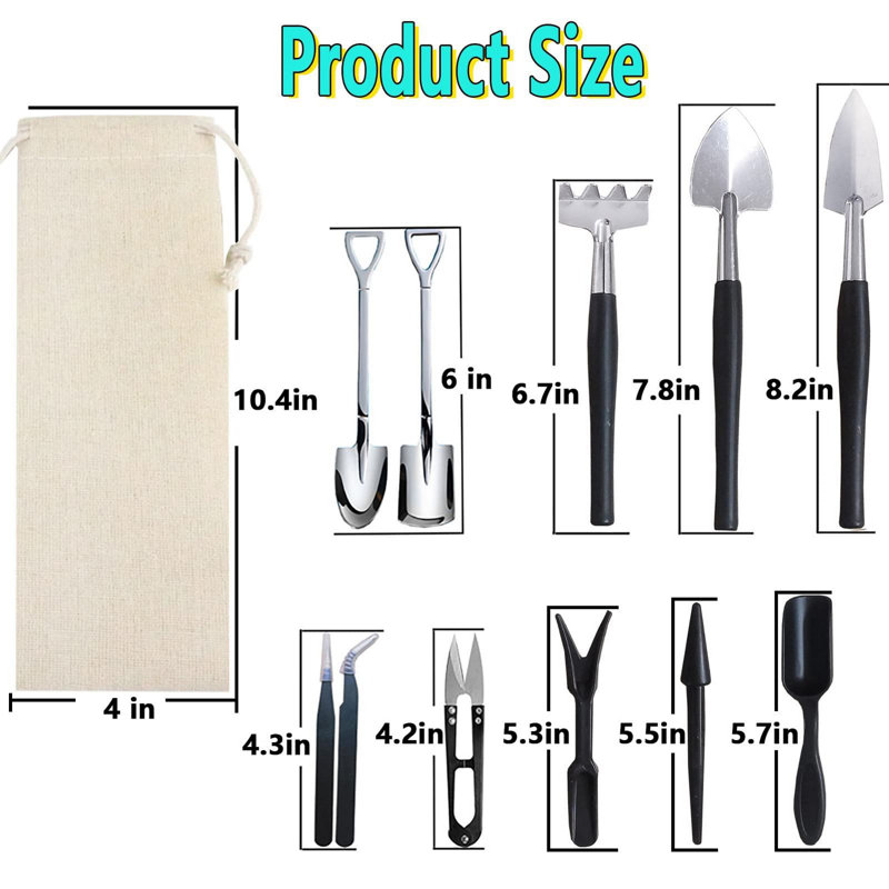 12 Pcs  Set Mini Transplanting Garden Tools Kit