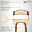 Shelly Counter Height Or Bar Height Swivel Upholstered Stool In Wood Finish - Set -662192864-662192867-662192869