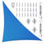 Toile d'ombrage triangulaire Amgo Customize - 200 g / m², blocage UV 95% avec quincaillerie-107427045-107426938