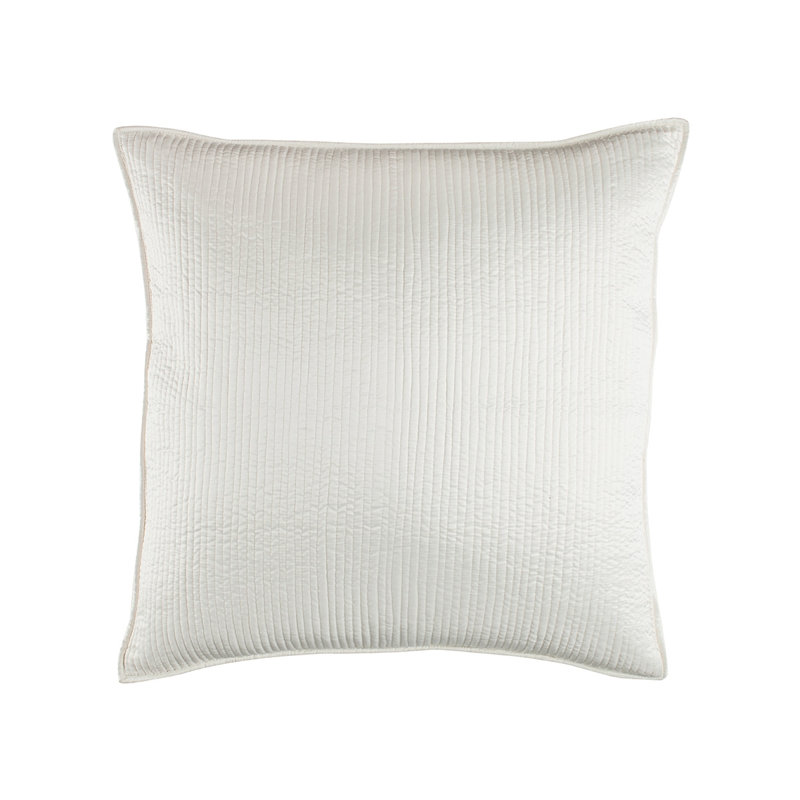 Retro Lumbar Pillow Cover & Insert, 26" 26", Ivory