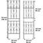 98cm H x 54.5cm W Metal Gothic
