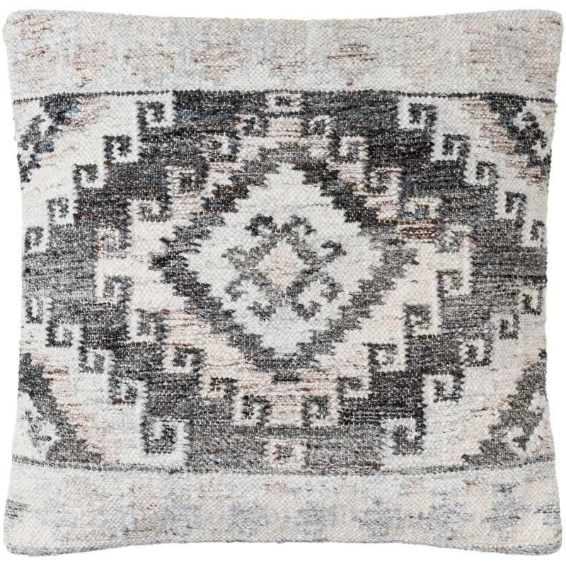 Alyssa Geometric Reversible Pillow Cover, 20"H x 20"W