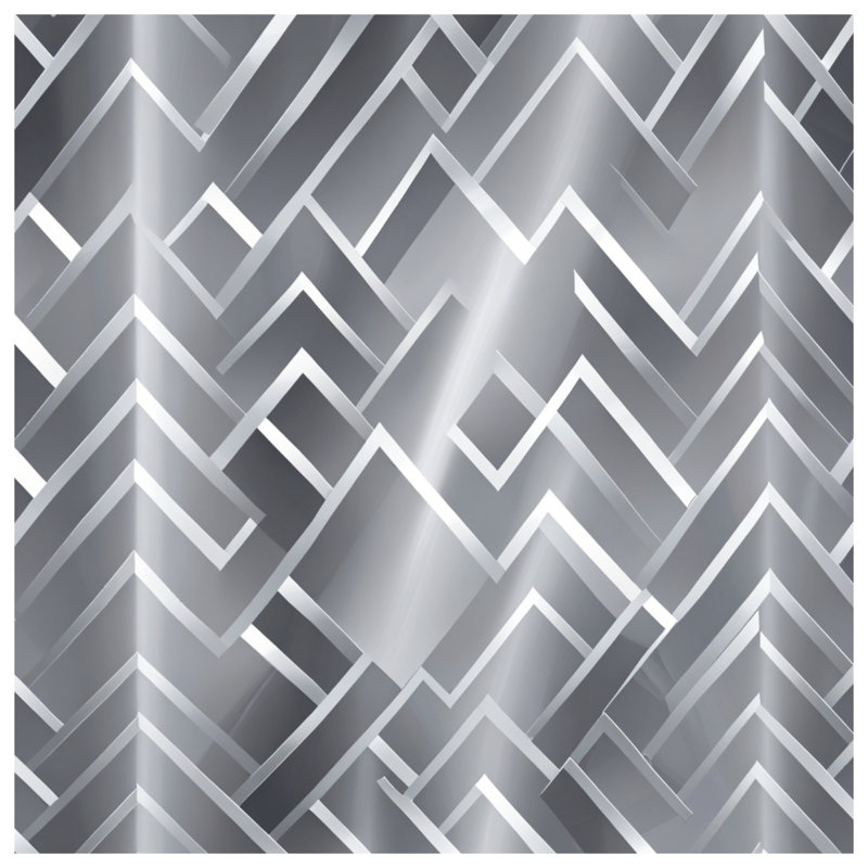 Silver Zigzag Pattern Blankets, 60in W x 80in H