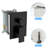 Wall Mounted Matte Black Shower - 12 Inch Square With Adjustable Slide, Rainfall Head, And Handheld Arm System Head Mount, -balanced Feature-118767966
