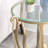Halma Glass Top End Table-972710823-1071780674