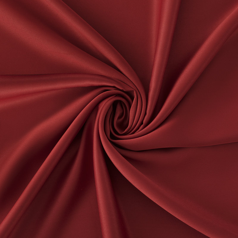 Polyester Thermal Room Darkening Curtain Panel - Basics by Wayfair™, 54" W x 95" L, Holiday Red