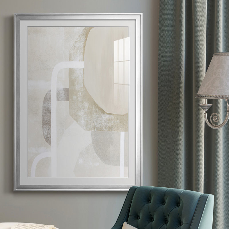 " Quiet Affection II ", Silver , 42.5" H x 30.5" W x 1" D