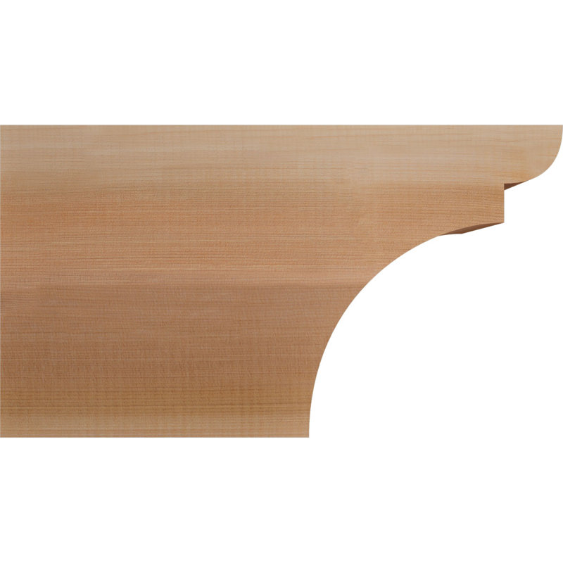 Yorktown Smooth Rafort Tail, Cèdre rouge, H 10 po x l 18 po x P 3,5 po