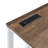Tyrese Walnut & White Finish Rectangular Writing Desk With Built-In Usb Port And Open Base Design, For Modern Home Offices.-87859754