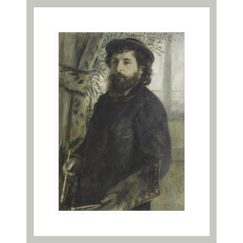 «Claude Monet» par Pierre-Auguste Renoir, impression giclée encadrée, 21,75 po H x 17,02 po L