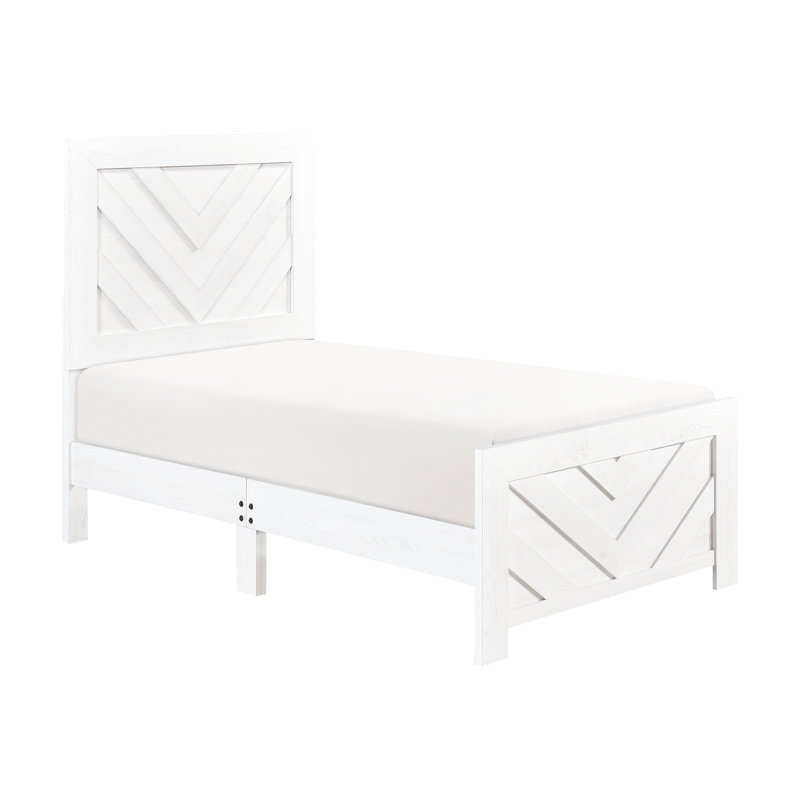 Modern Bedroom Twin Bed - White And Comfortable Sleeping Contemporary Quality Construction Style