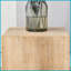 Table basse en bois aggloméré naturel pour le salon, utilisation polyvalente Aucun assemblage requis-326489171