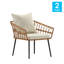 Chaises de patio en osier de rotin toutes saisons avec coussins-1666178888
