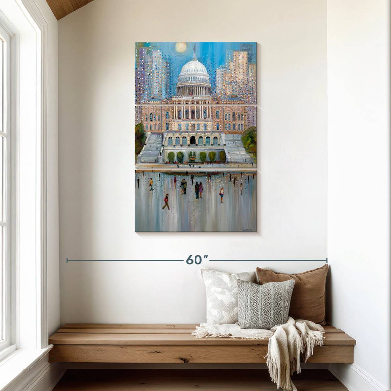 Lilie Stately Washington DC Capitol, H 45 po x l 28 po