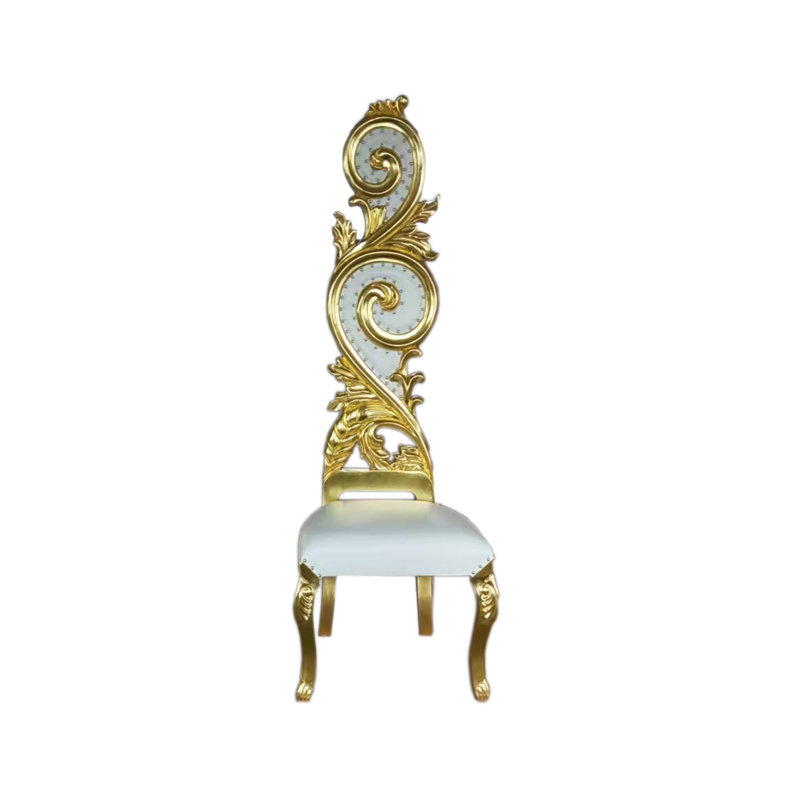 Chaise à dossier haut en spirale Barby Infinity 70,87, Similicuir blanc