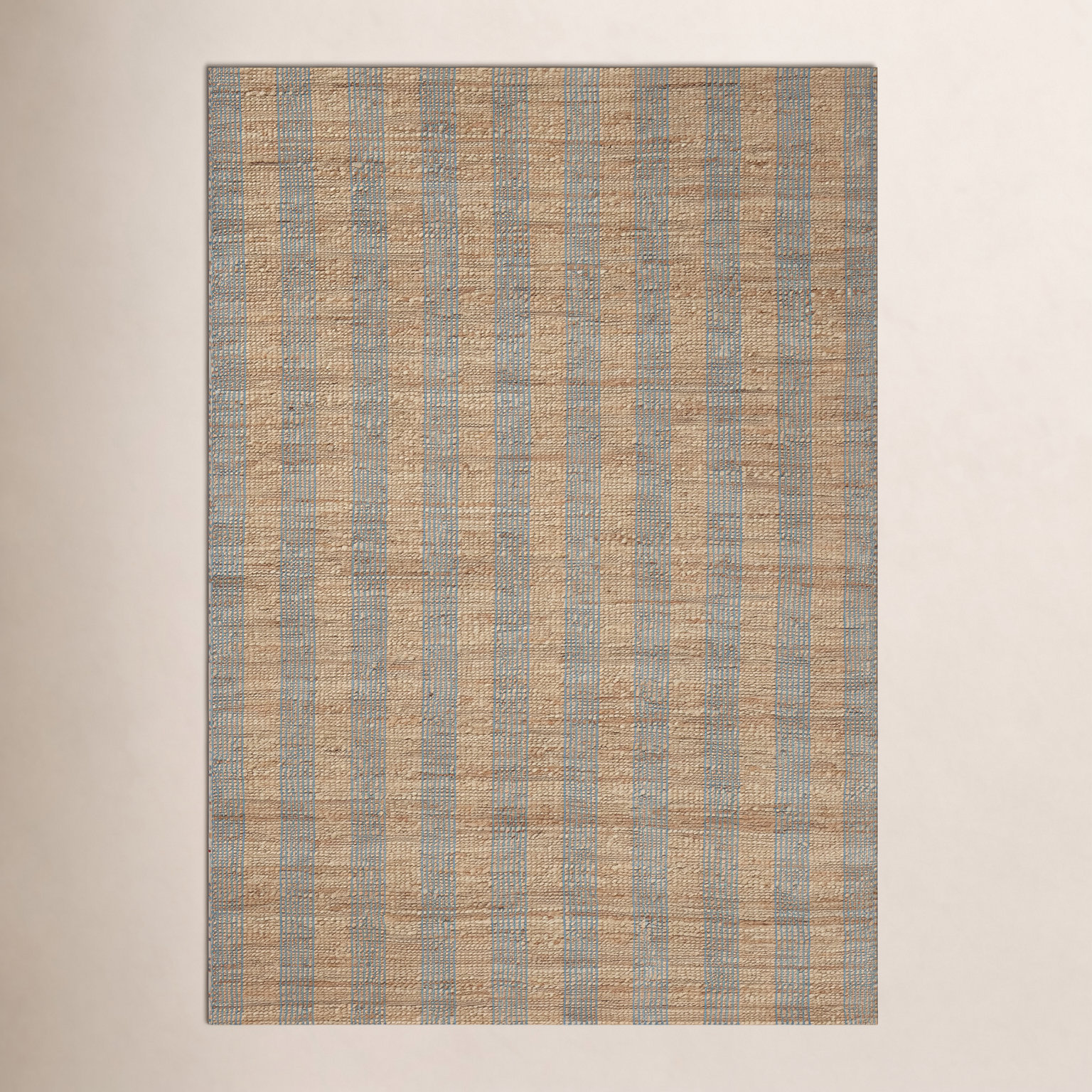 Chris Loves Julia x Loloi Judy Natural Sky Jute Rug, Rectangle 5' x 7'6"
