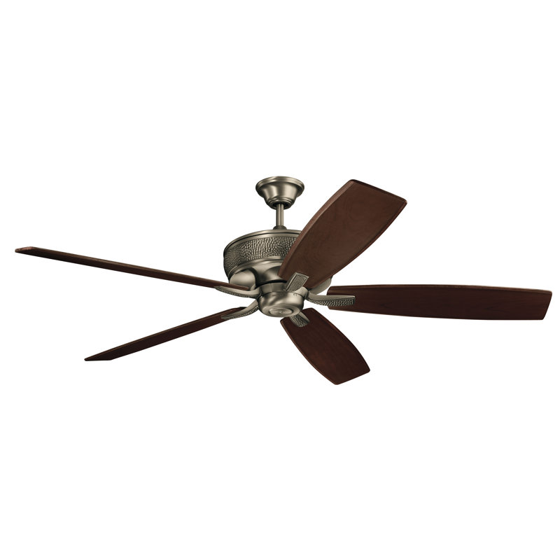 Ventilateur de plafond 70 po Kichler Monarch, Étain antique bruni