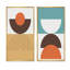 Creative Creative Designs in Retro Colors XIII - Ensemble de 2 peintures-1145553789-1145553728