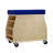Birch Mobile Teacher Stool - Natural/Blue