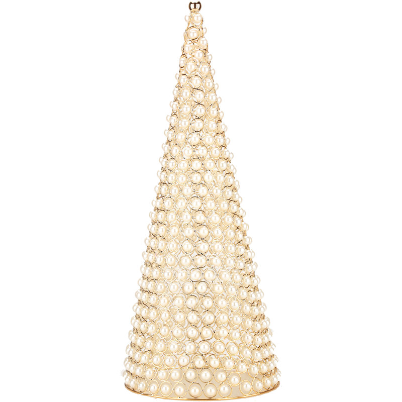 Pearl Cone Tree, Large - 24 Inches, 24" H x 9" W x 9" D