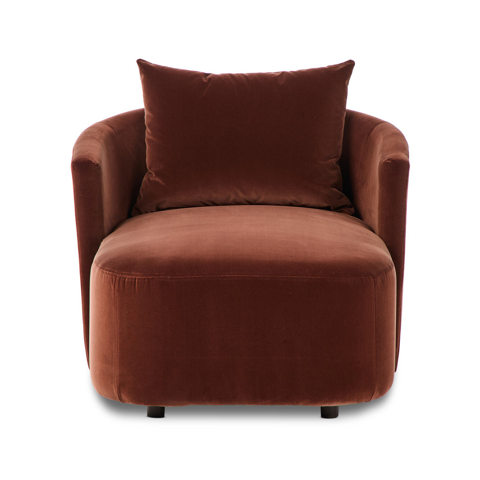 Mirage Upholstered Chaise Lounge, Surrey Auburn 76.8% Cotton/23.2% Polyester