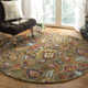 Tansy Handmade Wool Green / Multi Rug