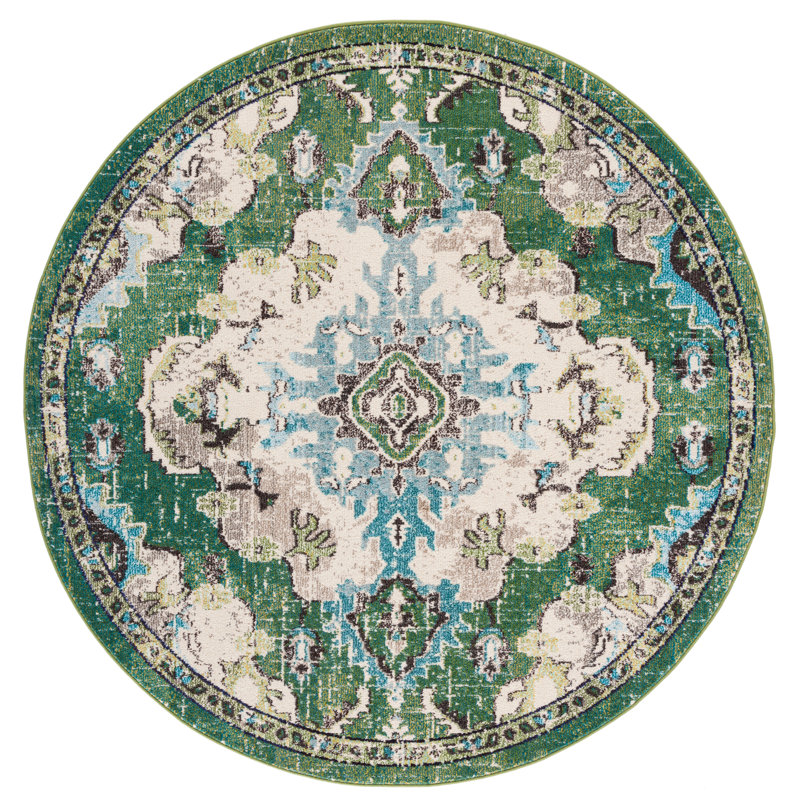 Shanna Oriental Indoor Rug, Round 3'