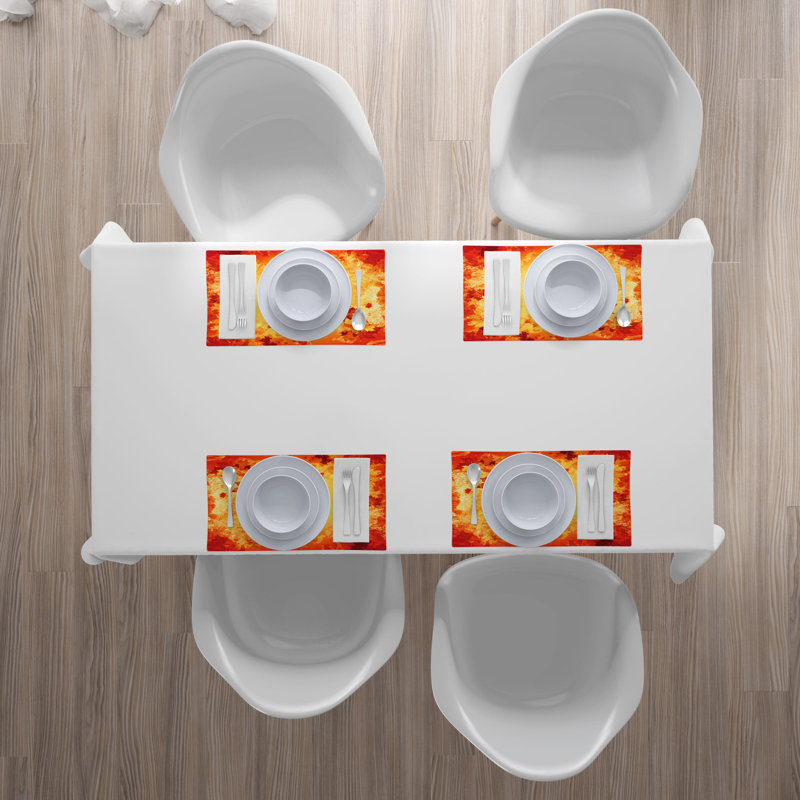 Polyester Floral Rectangle Placemat