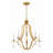 Keyrah 5 - Light Steel Dimmable Chandelier