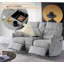 Ensemble de salon inclinable électrique 2 pièces avec console et porte-gobelets-401123615
