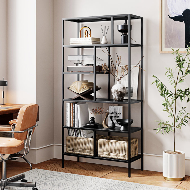 72'' H X 36'' W Steel Etagere Bookcase