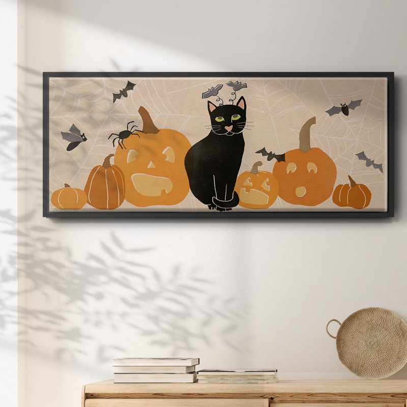 «Pumpkin Patch Cats Collection D», toile encadrée, H 20 po x l 50 po
