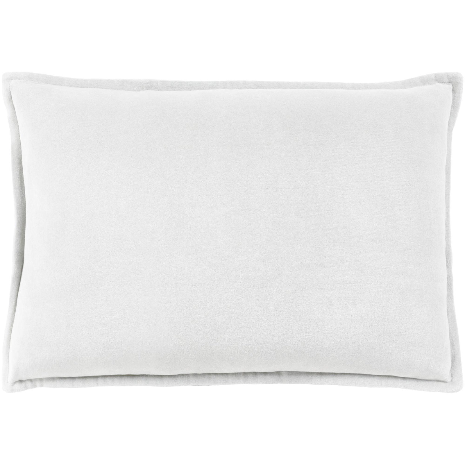Norwin Cotton Throw Pillow, Down, 13"H x 19"W, Silver