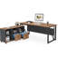 Bureau de direction 63 pouces avec classeur mobile de 47 pouces