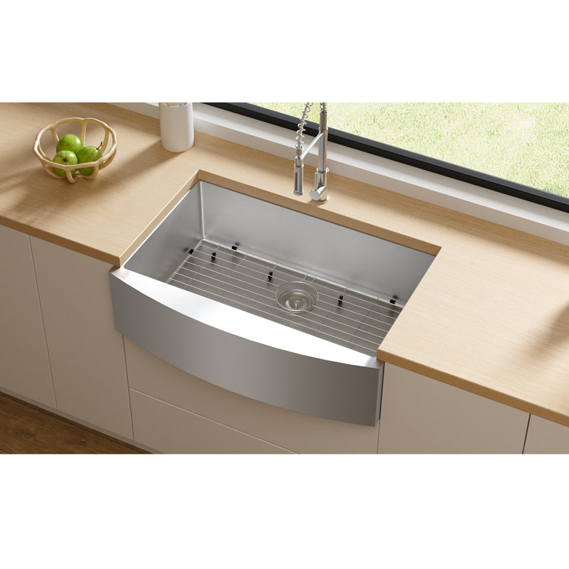 Évier de cuisine à simple cuve en acier inoxydable L 30 po WFPWS201