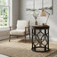 Table de bout en bois manufacturé et en métal H 23,62 po Brookview-834354460-834354434-816428778