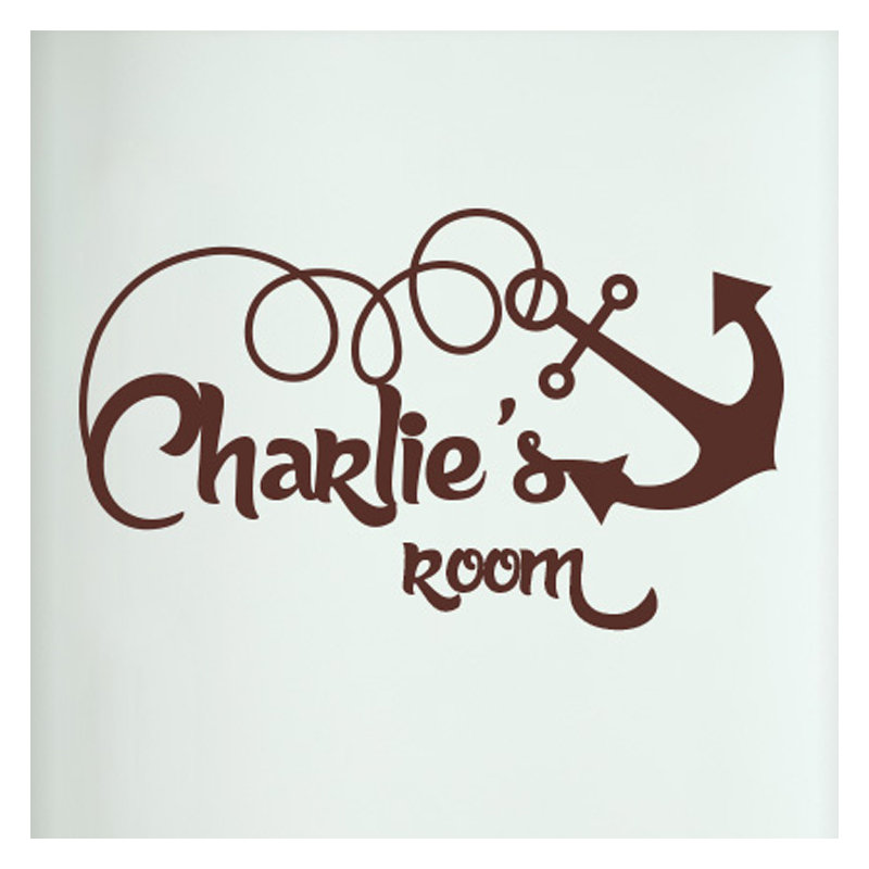 Nautical & Beach Wall Decal, Brown