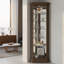Delia Solid Wood Lighted Curio Cabinet-1383058754