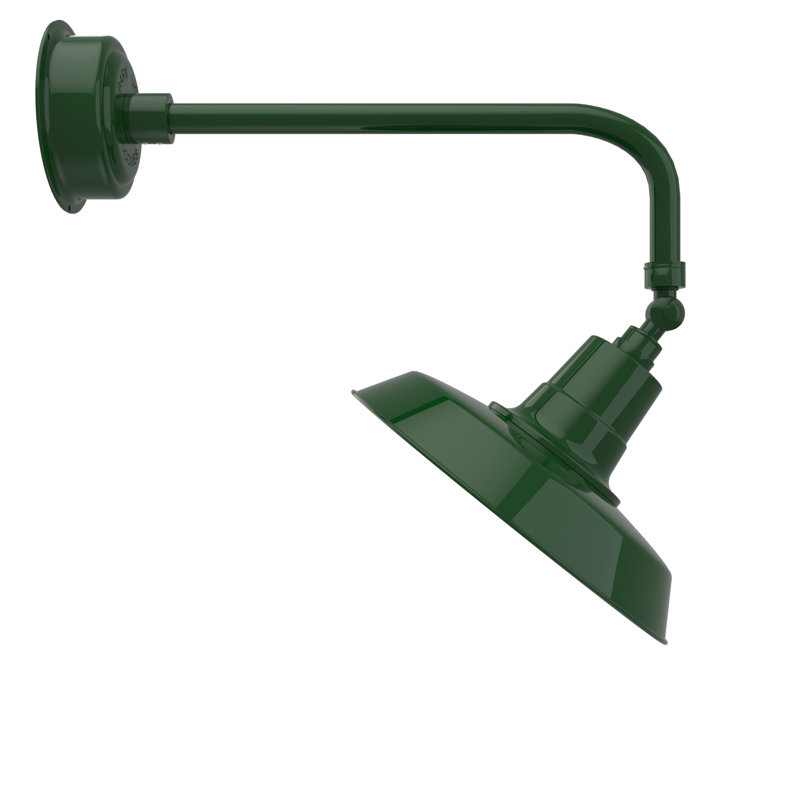 Luminaire de grange d’extérieur à del oldage, Vert rétro