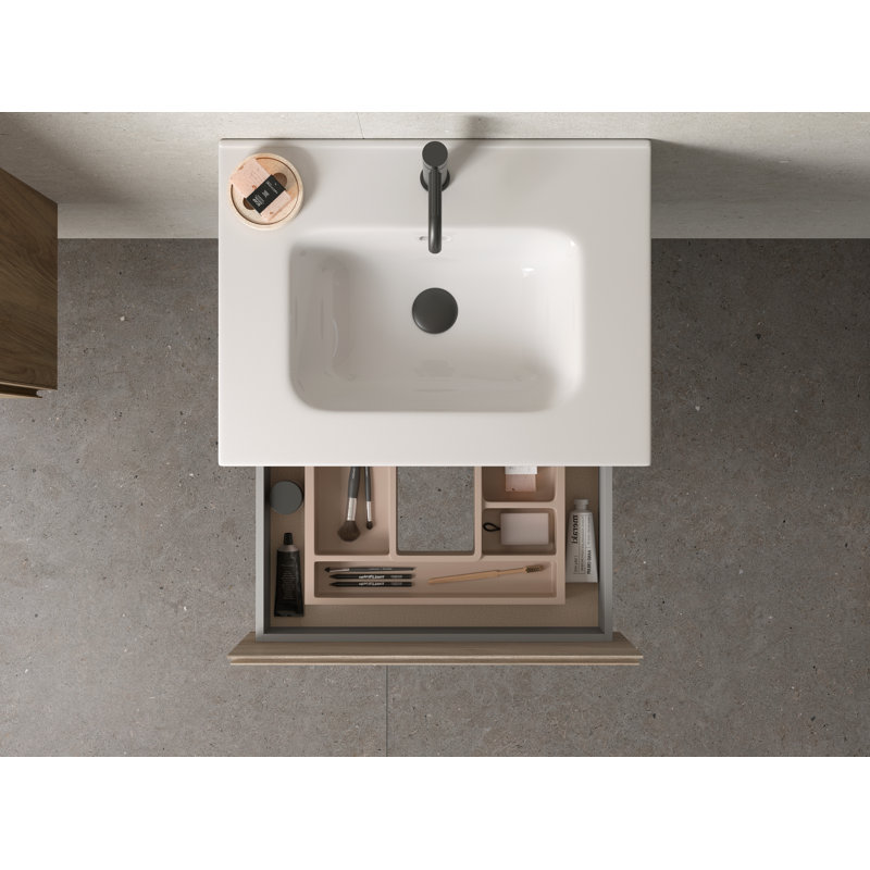 Pasadena 23.2'' Wall Mounted Single Bathroom Vanity Base Only, Pine