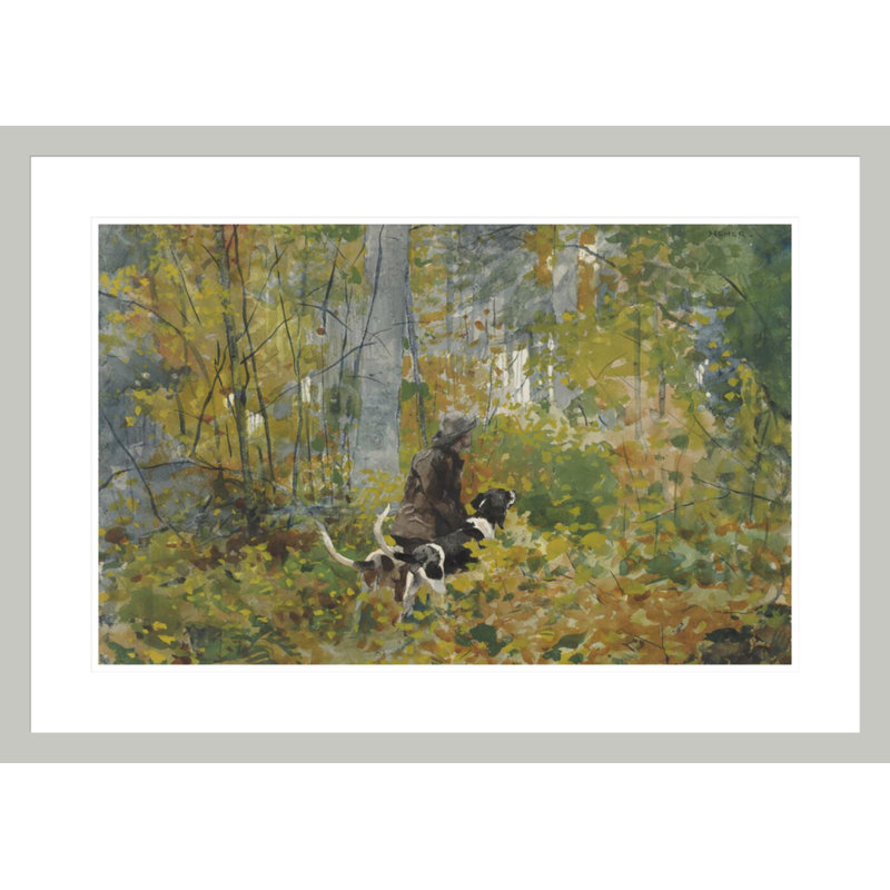 «On the Trail» par Winslow Homer - Impression Giclée sur cadre, 21,1 po H x 29,5 po L
