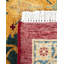 Tapis unique noué à la main Keenan - rouge / orange / bleu sarcelle, 8 pi 2 po x 10 pi 1 po