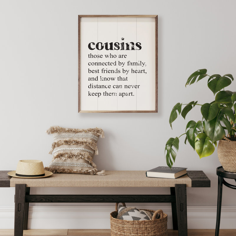 Cousins Ceux qui sont branchés - blanc, H 30 po x l 24 po x P 1 po