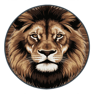 Tapis lavable lion du Congo