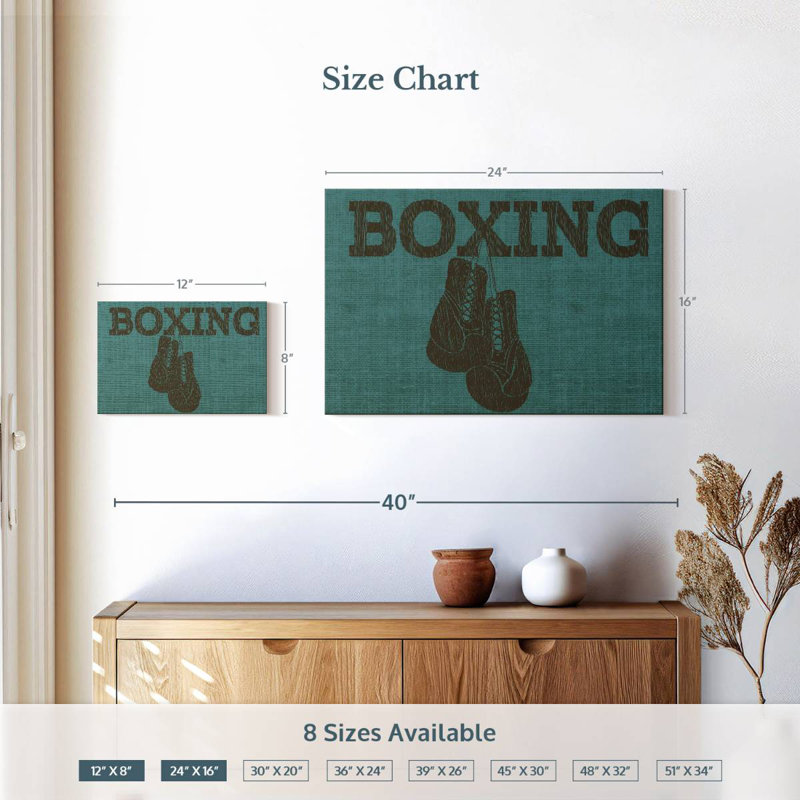 Sireci Boxing Typography, 16" H x 24" W