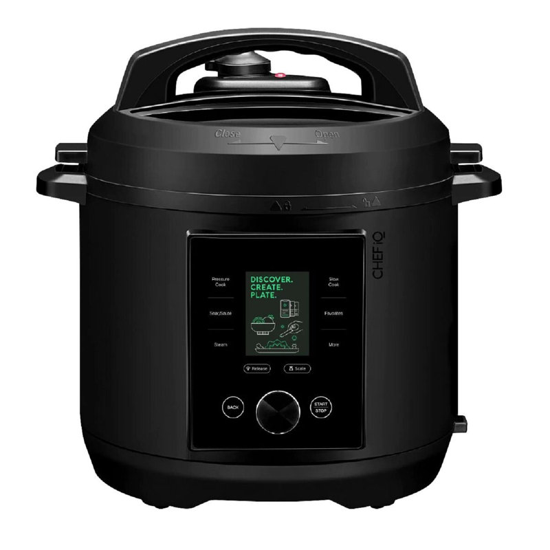 Chef Iq Multi-Functional Smart Pressure Cooker Rj40-6-Wifi, Pairs With App Via Wifi For Meals In An Instant, Built-In Scale & Auto Steam Release, 6 Qt (Refurbished)