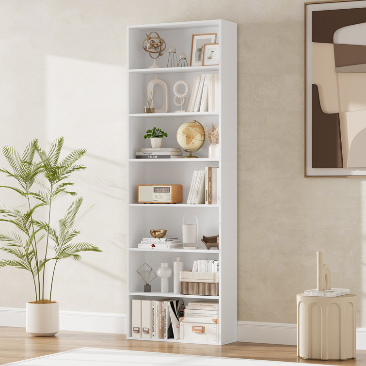 Idlewild 82.5'' H Standard Bookcase, 7-Tier Open Bookcase, Home Library Bookcase