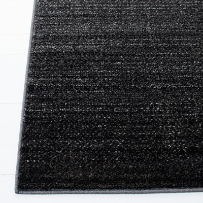 Difranco Machine Made Power Loom Polypropylene Area Rug in Dark Gray/Light Gray